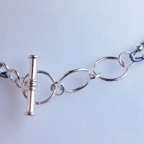 Ruby & Hematite Double Row Stacking Necklace - Picture 5 of 8